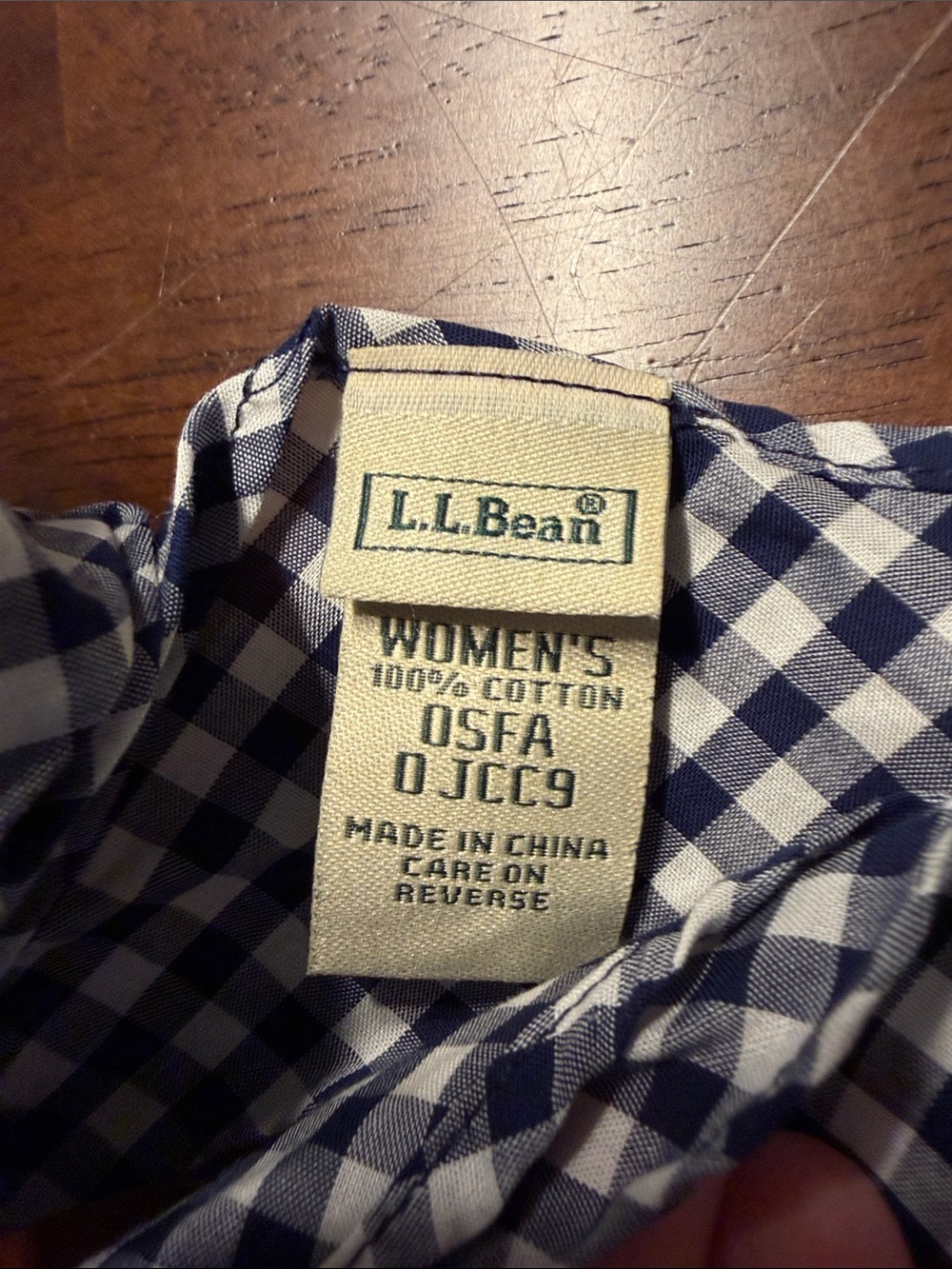 L.L. Bean Canvas Tote Bag in Natural and Pink w scarf - Picture 2 of 7